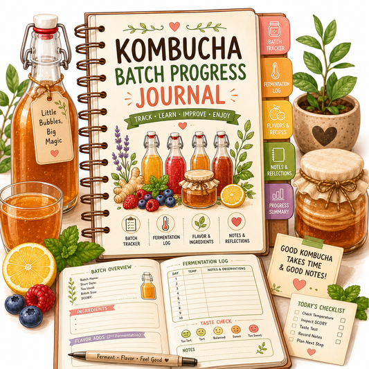 Kombucha Batch Progress Journal