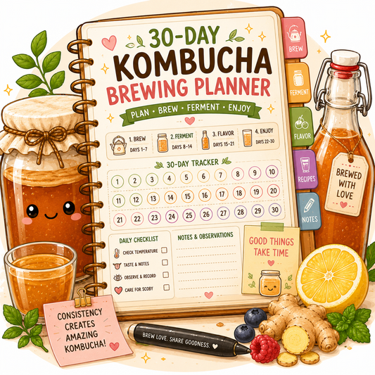 30-Day Kombucha Brewing Planner