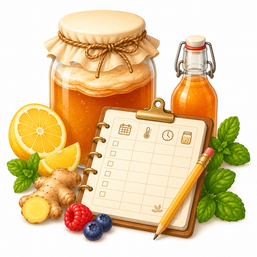 Kombucha Fermentation Tracker Sheets